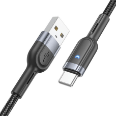 Кабель Hoco U117 USB-A to Type-C 2.4A 1.2м black