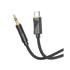 Audio кабель AUX Hoco UPA30 Type-C to 3.5мм 1м black