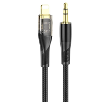 Audio кабель AUX Hoco UPA25 Lightning to 3.5мм 1м black