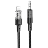 Audio кабель AUX Hoco UPA27 Lightning to 3.5мм 1.2м black