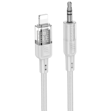 Audio кабель AUX Hoco UPA27 Lightning to 3.5мм 1.2м gray