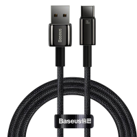 Кабель Baseus Tungsten Gold USB-A to Type-C 100W 5A 1м black