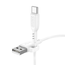 Кабель Borofone BX91 USB-A to Type-C 15W 3A 1м white