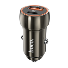 АЗП Hoco Z46A 20W 3A USB-A+USB-C metal gray