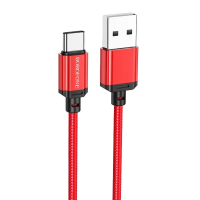 Кабель Borofone BX87 USB-A to Type-C 3A 1м red