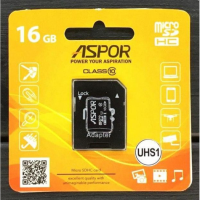 Карта пам'яті Aspor MicroSDXC 16Gb UHS-1 (Class 10) (sd adapter)