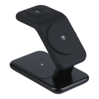Бездротовий зарядний пристрій JJT-Y10 Night Light 4в1 15W black