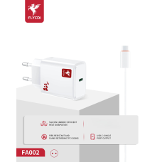 Зарядний пристрій FLYCDI FA-002 12W 2.4A USB-C з кабелем C-C white
