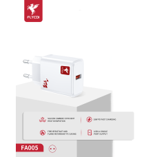 Зарядний пристрій FLYCDI FA-005 18W 3A USB-A white