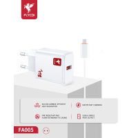 Зарядний пристрій FLYCDI FA-005 18W 3A USB-A з кабелем A-M white