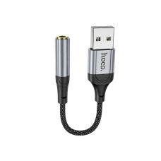 Перехідник Hoco LS36 USB-A to 3.5мм black
