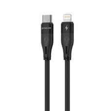Кабель Proove Soft Silicone Type-C to Lightning 27W 3A 1м black