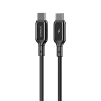 Кабель Proove Flex Metal Type-C to Type-C 60W 3A 1м black