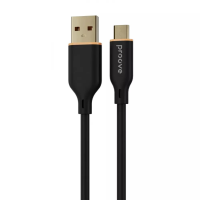 Кабель Proove Jelly Silicone USB-A to Type-C 12W 2.4A 1м black