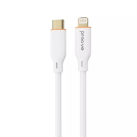 Кабель Proove Jelly Silicone Type-C to Lightning 27W 3A 1м white
