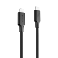 Кабель Proove Striped Silicone Type-C to Lightning 27W 3A 1м black