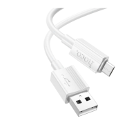 Кабель Hoco X107 USB-A to Micro USB 12W 2.4A 1м white