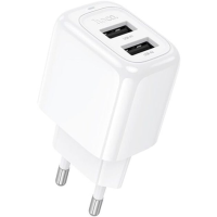 Зарядний пристрій Hoco CS51A 12W 2.4A 2USB-A white