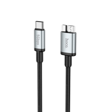Мультимедійний кабель Hoco US10 Type-C to Micro USB3.0 5Gbit/s 0.5м black