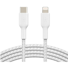 Кабель Belkin Type-C to Lightning 18W 3A 2м (CAA004BT2MWH) white