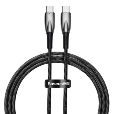 Кабель Baseus Glimmer Series Fast Charging Type-C to Type-C 100W 5A 1м (CADH000701) black