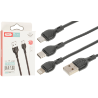 Кабель XO NB200 USB-A to Micro USB 10W 2.1A 1м white