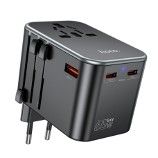 Зарядний пристрій Hoco AC17 65W 3A USB-A+2USB-C black
