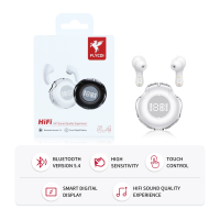 Навушники bluetooth Wireless FLYCDI TWS-002 white