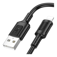 Кабель Borofone BX111 USB-A to Lightning 12W 2.4A 1м black