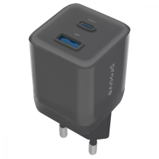 Зарядний пристрій Proove Pure Gan Plus 30W 3A USB-A+USB-C black
