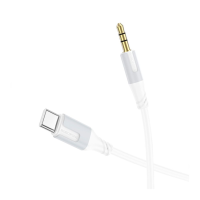 Audio кабель AUX Borofone BL19 Type-C to 3.5мм 1м white