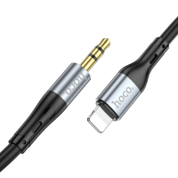 Audio кабель AUX Hoco UPA22 Lightning to 3.5мм 1м black