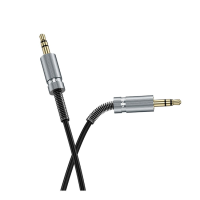 Audio кабель AUX Hoco UPA31 Spring 3.5мм 3м black