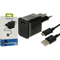 Зарядний пристрій Samsung P5200 2в1 2.2A USB-A з кабелем A-M black
