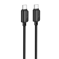 Кабель Hoco X113 Beneficio Type-C to Type-C 60W 3A 1м black