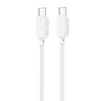 Кабель Hoco X113 Beneficio Type-C to Type-C 60W 3A 1м white
