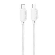 Кабель Hoco X113 Beneficio Type-C to Type-C 60W 3A 1м white