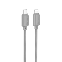 Кабель Hoco X113 Beneficio Type-C to Lightning 27W 3A 1м gray
