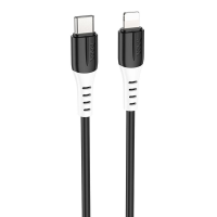 Кабель Hoco X82 Silicone Type-C to Lightning 20W 3A 1м black