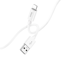 Кабель Hoco X87 Magic silicone USB-A to Lightning 12W 2.4A 1м white