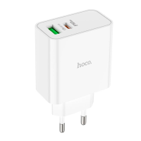 Зарядний пристрій Hoco C113A 65W 3A USB-A+USB-C white