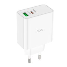 Зарядний пристрій Hoco C113A 65W 3A USB-A+USB-C white