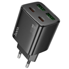 Зарядний пристрій Hoco N55 20W 3A 2USBA+2USB-C black