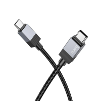 Кабель Hoco X110 Honorific Type-C to Type-C 60W 3A 1м black