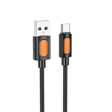Кабель Borofone BX114 Structure USB-A to Type-C 15W 3A 1м black