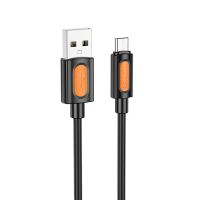 Кабель Borofone BX114 Structure USB-A to Micro USB 12W 2.4A 1м black