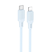 Кабель Borofone BX115 Lotto Type-C to Lightning 27W 3A 1м blue