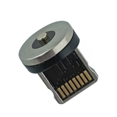Магнітний адаптер круглий Magnetic Lightning black