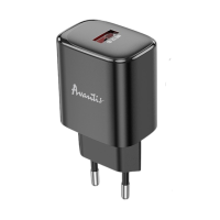 Зарядний пристрій Avantis A837 22.5W 3A USB-A black