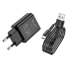Зарядний пристрій Avantis A820 12W 2.4A USB-A з кабелем A-C black